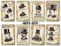 Preview: #143 Decorer Mini Scrapbook Paper Set Men´s Hats