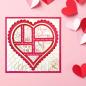 Preview: 3D102 Nellie Snellen 3D Embossing Folder Geo Heart