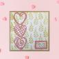 Preview: 3D105 Nellie Snellen 3D Embossing Folder Heart Branches