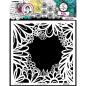 Preview: Art By Marlene Mask Stencil Floral Frame #184