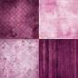 Preview: Craft O Clock 6x6 Paper Pad Basic Purple Fuchsia Mood #06