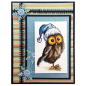 Preview: Stampendous Stempel Cling Santa Hut Owl