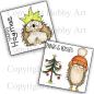 Preview: Hobby Art Clear Stamps Hogmas Bundle Hedgehog