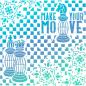 Preview: Ciao Bella 8x8 Stencil Make Your Move MS8-014