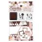 Preview: Mini Cards & Stamps Set (15pcs) Capsule Geometric Mocha