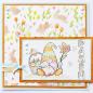 Preview: Nellie Snellen 3D Embossing Folder Bachground Rabbits & Tulips #068