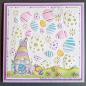 Preview: Nellie Snellen 3D Embossing Folder Easter Eggs Background #066