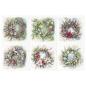 Preview: RSM40 ITD Collection Christmas Wreaths Mini Rice Paper Set