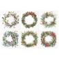 Preview: RSM41 ITD Collection Christmas Wreaths Mini Rice Paper Set