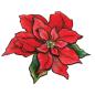 Preview: Stampendous Set Wrapped Poinsettia #CLD11