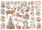 Preview: Stamperia Die cuts Pink Christmas DFLDC45