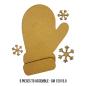 Preview: Stamperia MDF Crafty Shapes Blanks Gloves and Snowflakes KLSM12