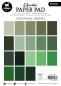 Preview: Studio Light Christmas Greens A5 Essentials Unicolor Paper Pad #206