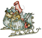 Preview: Vilda Stamp Santas Sleigh