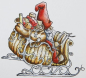 Preview: Vilda Stamp Santas Sleigh