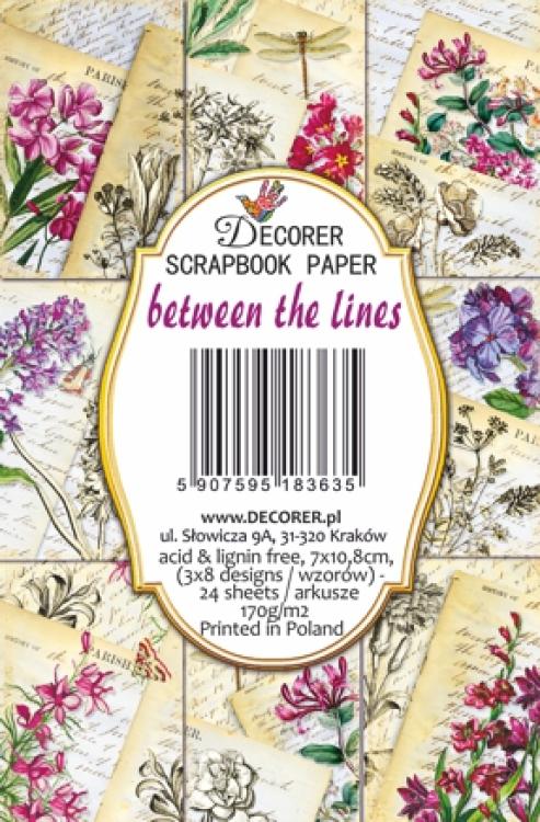 #131 Decorer Mini Scrapbook Paper Set Between the Lines