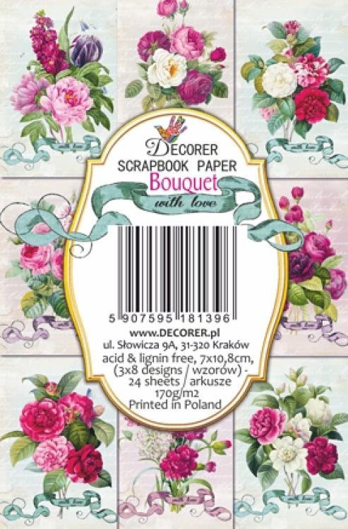 #139 Decorer Mini Scrapbook Paper Set Bouquet