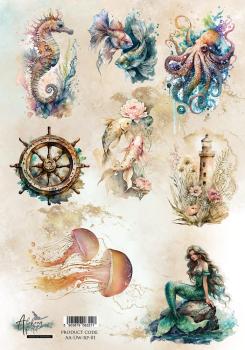 #27 Alchemy of Art My Underwater World A4 Reispapier 01