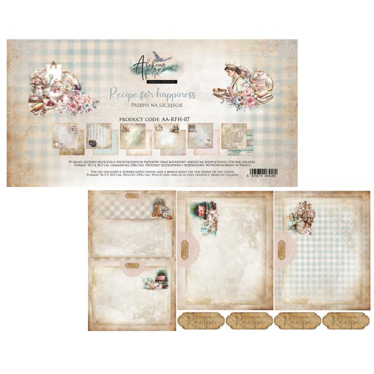 #40 Alchemy of Art Recipe for Happiness 12x12 Paper Pack