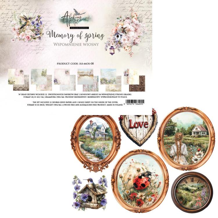 #42 Alchemy of Art Memory of Spring 8x8 Paper Pack