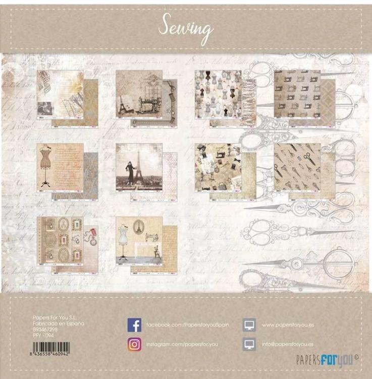 Papers For You 12x12 Paper Pad Sewing #094