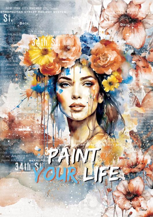 13 arts Paint With Colors A4 Poster