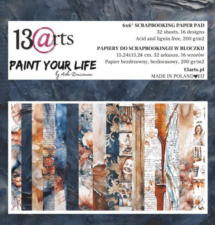 13 arts Paint Your Life 6x6 Paper Pad