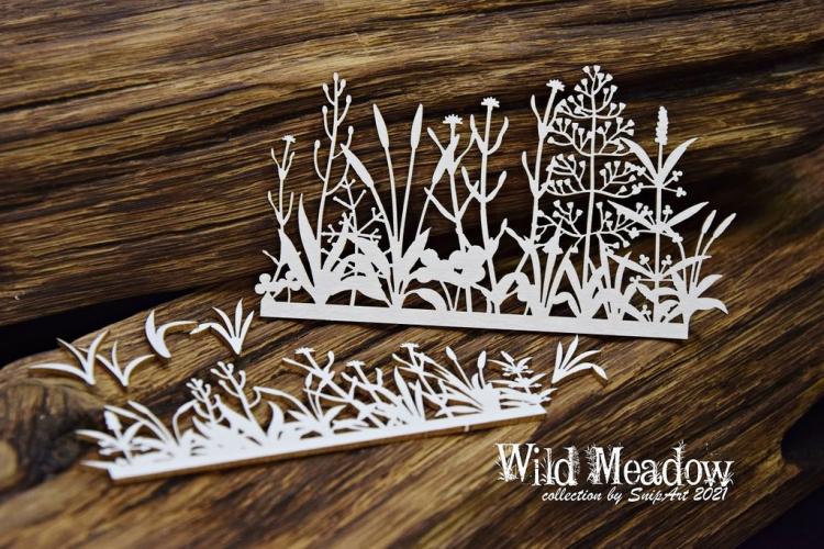 SnipArt Chipboard Wild Meadow Border #24903