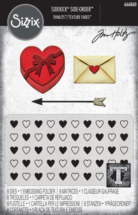 2D Texture Fades Embossing Folder By Tim Holtz Love Notes #666860