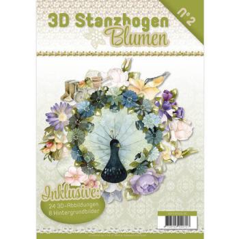 3D Push-Out Book Blumen #02