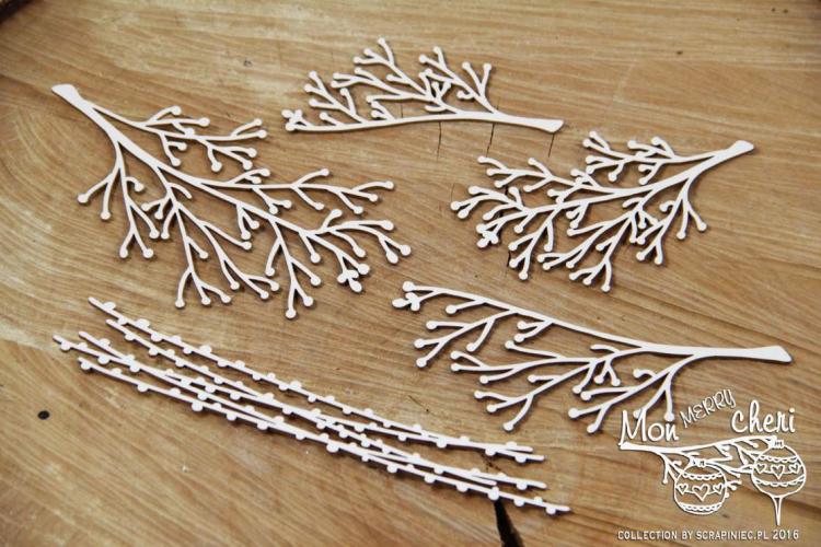 Scrapiniec Chipboard Mon Merry Cheri Branches