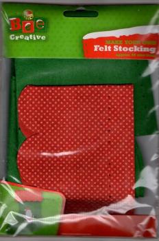 Bee Creative Christmas Felt Stocking 45cm