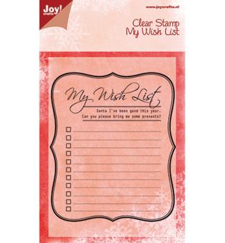 Joy!Crafts Clearstamp My Wish List