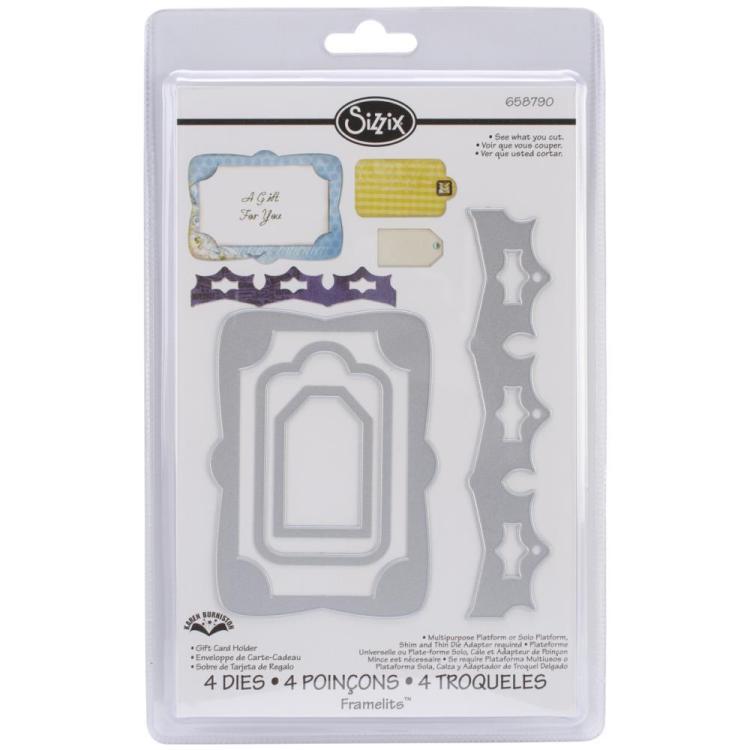 Sizzix Framelits Die Set 4PK Gift Card Holder