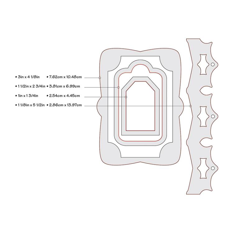 Sizzix Framelits Die Set 4PK Gift Card Holder