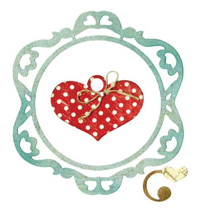 SALE Sizzix Thinlits Die Set 3PK Ornamental Love Frame #658913