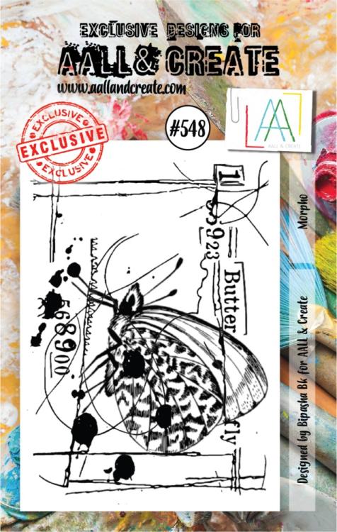 AALL & Create Clear Stamp A7 Set #548 Morpho