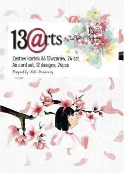 13@rt A6 Paper Card Set Pastel Spring