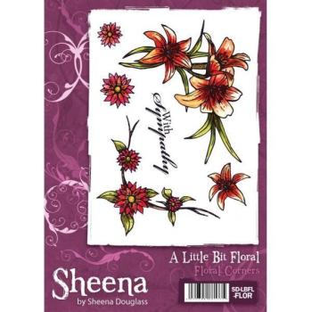 A Little Bit Floral Stamp A6 Set - Floral Corner by Sheena Douglass