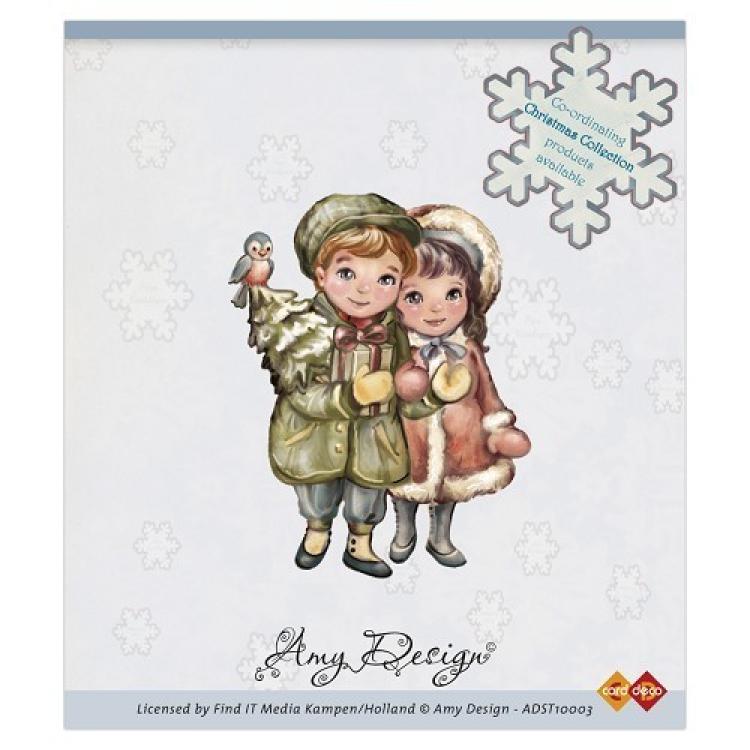 SALE Amy Design Clearstamp Christmas Couple