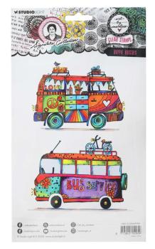 Art by Marlene Signature Collection Clear Stamp Hippie Busses #700
