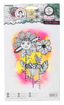 Art by Marlene Signature Collection Clear Stamp Playful Flowers #715