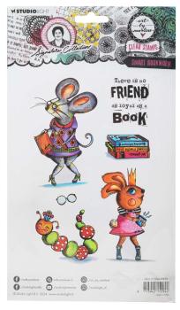 Art by Marlene Signature Collection Clear Stamp Smart Bookworm #699