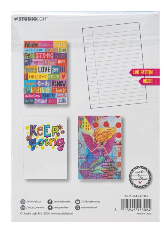 Art by Marlene Signature Collection Note Books A6 Line Pattern (3pcs)