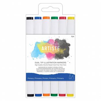 Artiste Dual Tip Illustration Markers Primary #851402