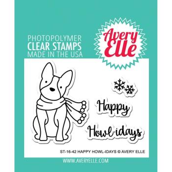 Avery Elle Clear Stamp Set Happy Howlidays #AE1642