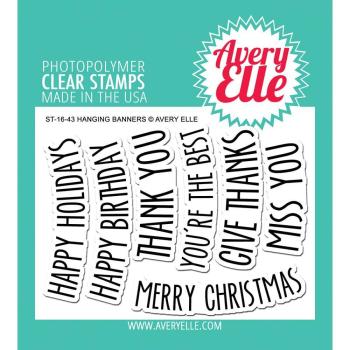 Avery Elle Clear Stamp Set Hanging Banners