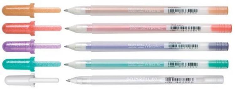 Bruynzeel Sakura Metallic Gelpen Mix + Real White