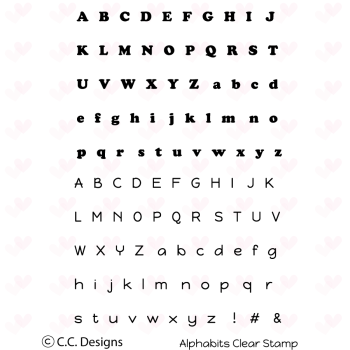 C.C Designs Clear Stamp Set Alphabits #0083