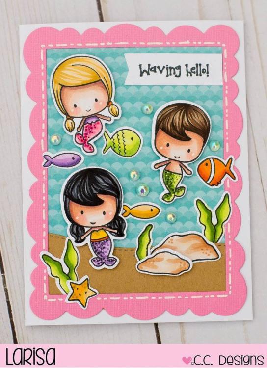 C.C Designs Clear Stamp Set Summer Fun